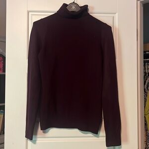 Dark burgundy turtleneck